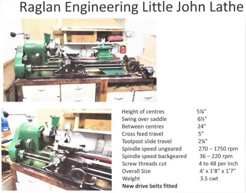 Raglan Little John Lathe